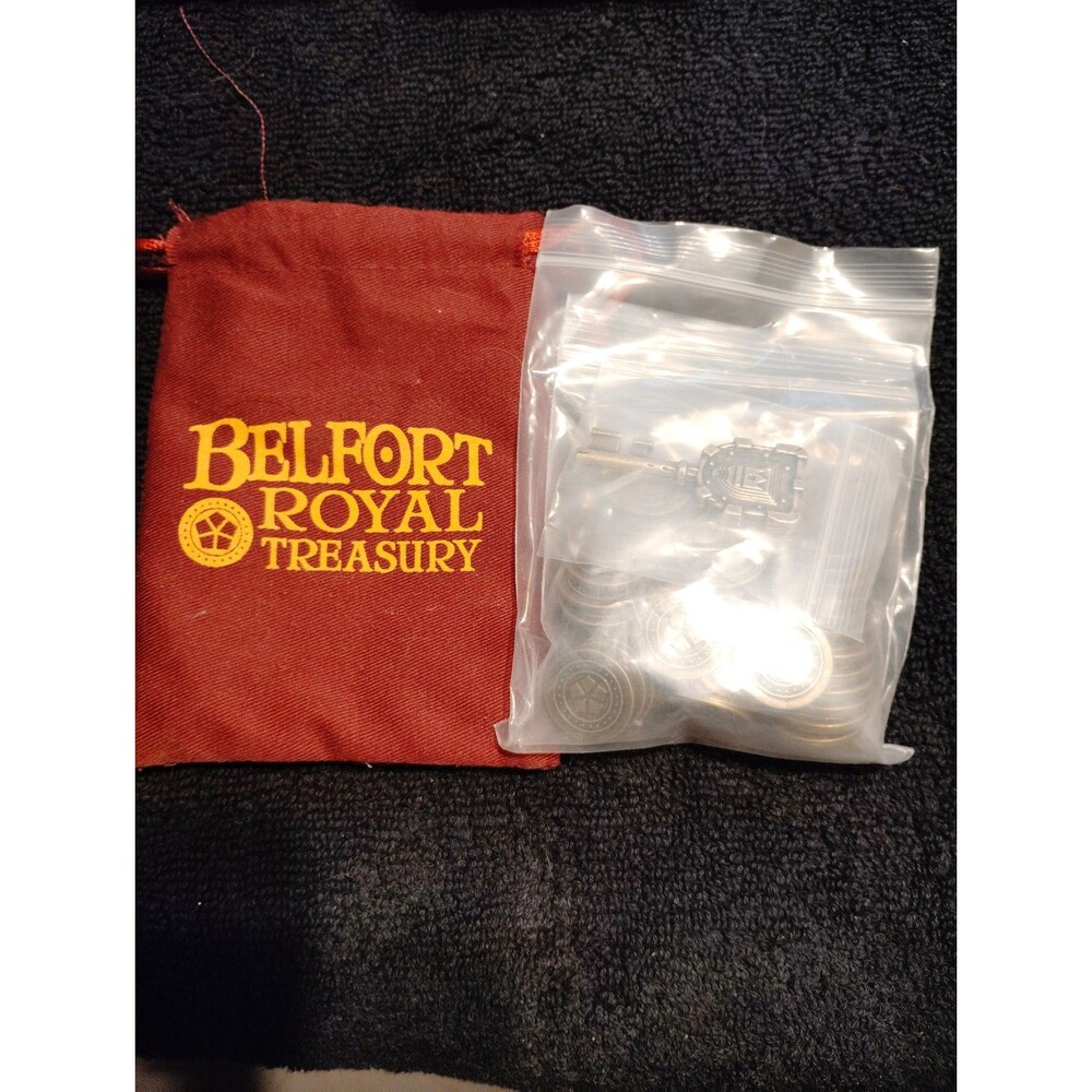 Belfort Board game Royal Treasury Upgraded coins and key